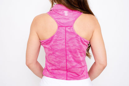 Camouflage Racerback 2.0 - Pink Women's Golf Shirt Taylor Jordan Apparel 