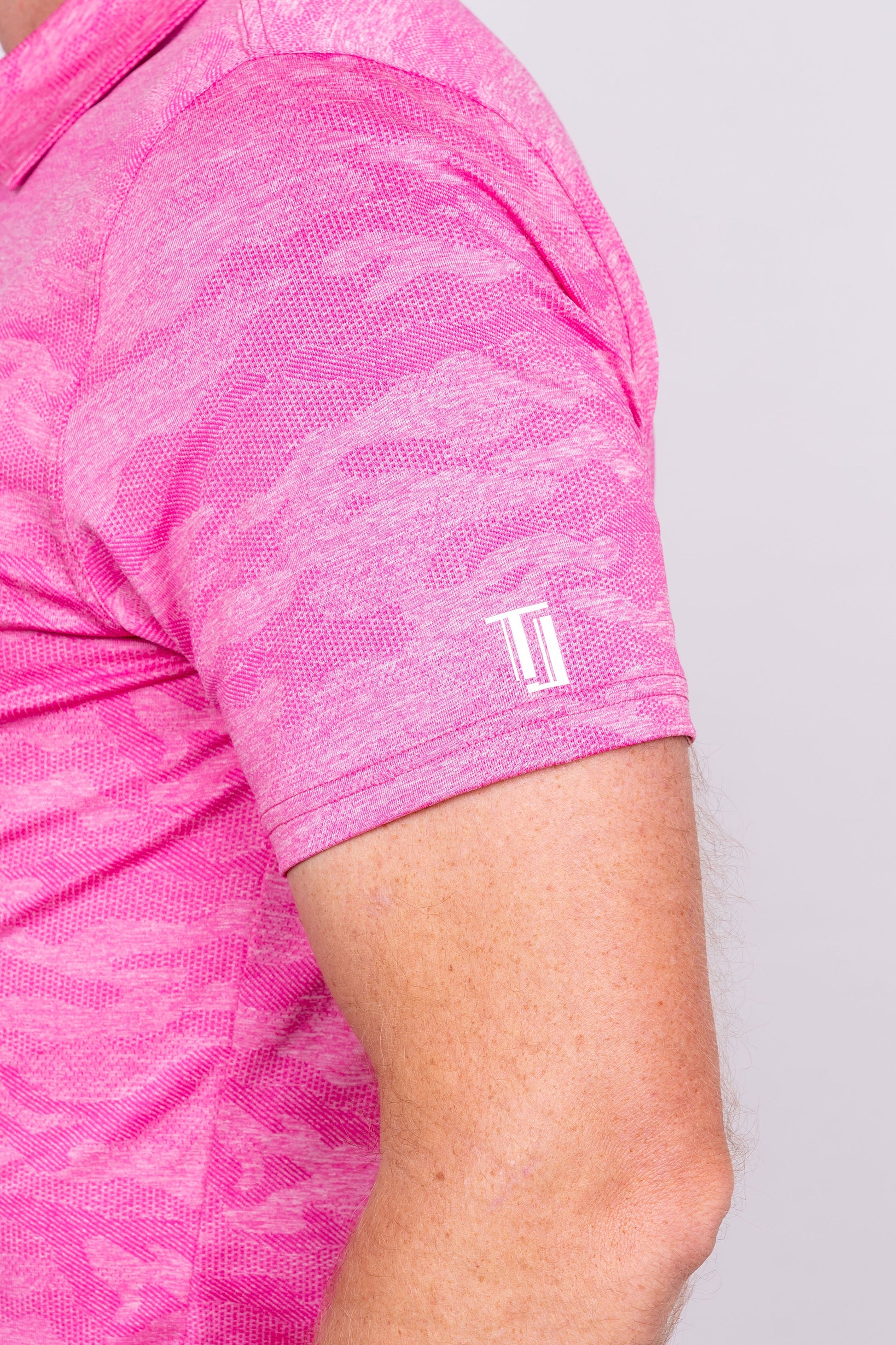 Ghost Camouflage - Pink Men's Golf Shirt Taylor Jordan Apparel 