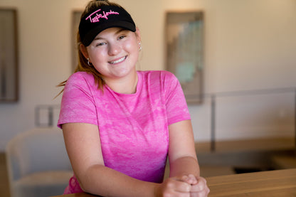 Jordan's Collarless Collection - Short Sleeve - Pink Women's Golf Shirt Taylor Jordan Apparel 