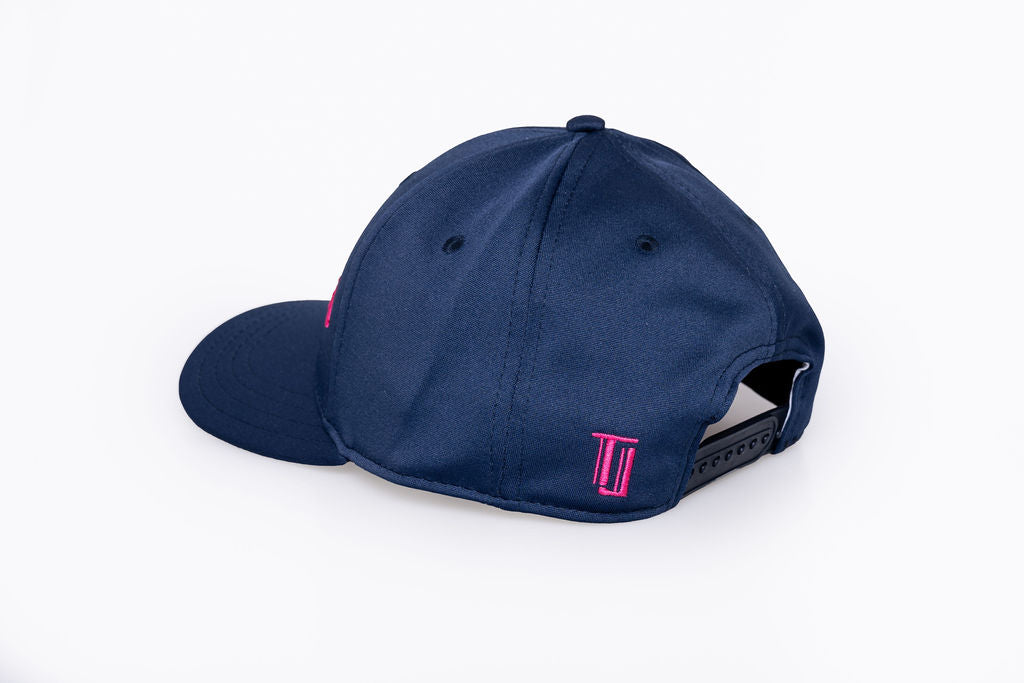 Original TJ Snapback - Navy/Pink Hats Taylor Jordan Apparel 