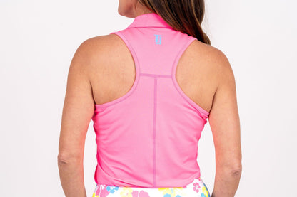 Racerback Golf Shirt - Neon Pink Women's Golf Shirt Taylor Jordan Apparel 