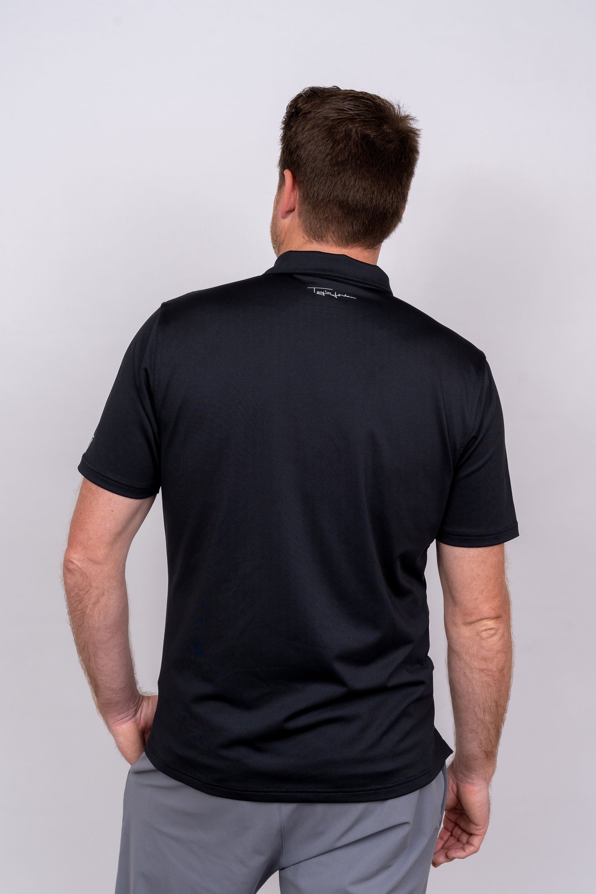 TJ Golf Shirt 2.0 - Black Men's Golf Shirt Taylor Jordan Apparel 