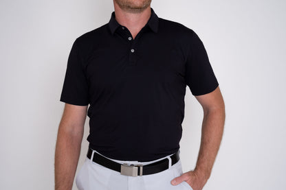 TJ Golf Shirt 2.0 - Black Men's Golf Shirt Taylor Jordan Apparel 
