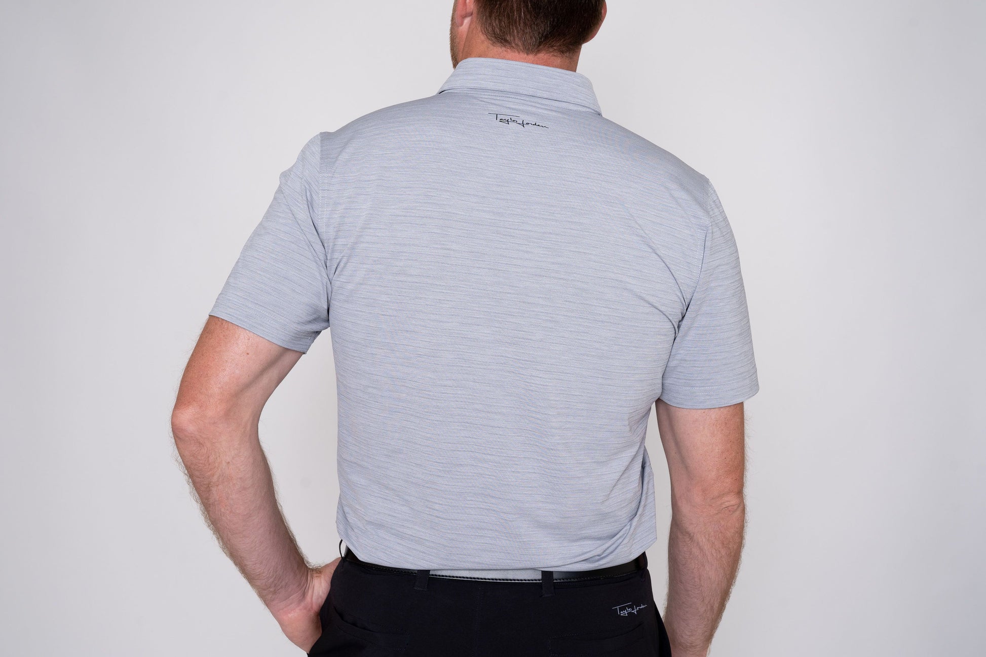 TJ Golf Shirt 2.0 - Grey Men's Golf Shirt Taylor Jordan Apparel 