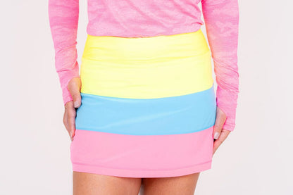 TJ Tour Neon Skirt - Tri Color Women's Skirts Taylor Jordan Apparel 2 