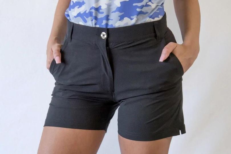 Women's Shorts-Black Taylor Jordan Apparel 